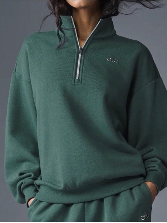 ALO Yoga Tops - ALO Yoga Evergreen 1/4 Zip Sweatshirt